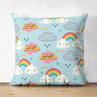 Realhomes Dijital Baskılı Özel Tasarım Çocuk Odası Süet Yastık Kırlent Kılıfı