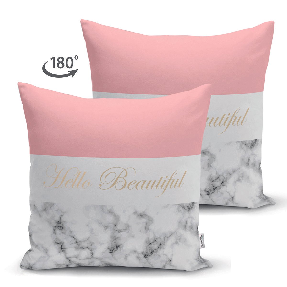 Suet-K9286-Hello-Beautiful-Pembe-Mermer-Dijital-Baskili-Dekoratif-Suet-Yastik-Kirlent-Kilifi-1