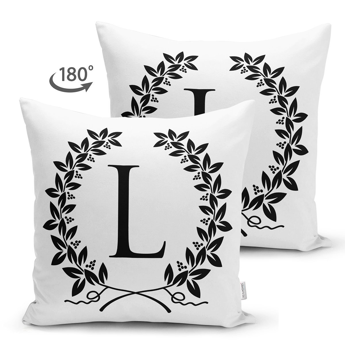 Suet-K9732-Siyah-Beyaz-Celenkli-L-Harfi-Ozel-Tasarim-Modern-Suet-Yastik-Kirlent-Kilifi-1