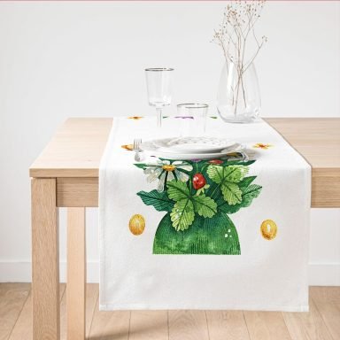 Pastel Renkli Çiçek Tasarımlı Dijital Baskılı Modern Süet Runner
