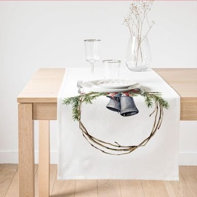 Çanlı Çelenk Tasarımlı Dijital Baskılı Modern Süet Runner