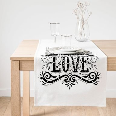 Realhomes Love Baskılı Dijital Süet Runner
