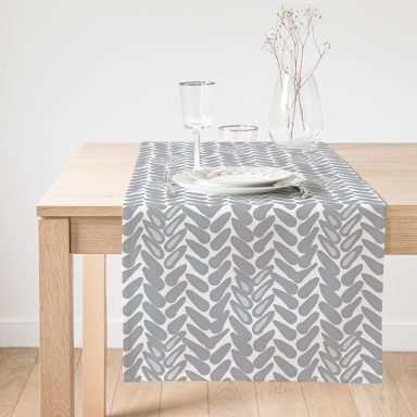 Realhomes Geometrik Desenli Dijital Baskılı Modern Süet Runner