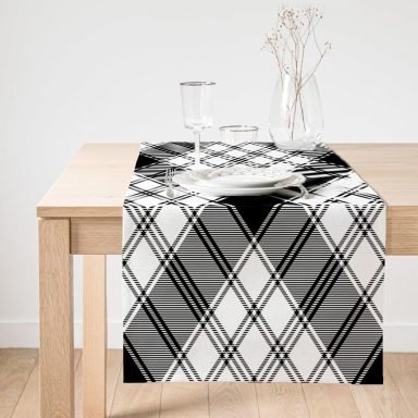Realhomes Özel Tasarım Dijital Baskılı Modern Süet Runner