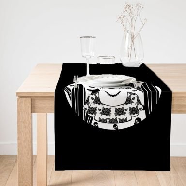 Realhomes Black Frida Kahlo Basklı Süet Runner