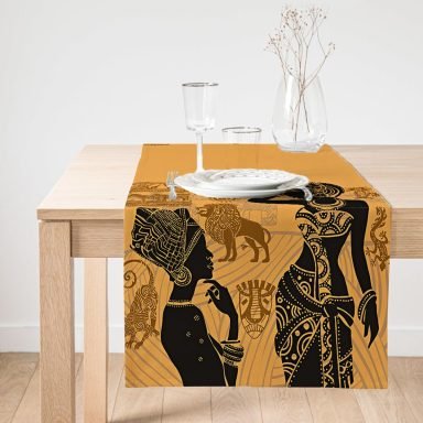 Realhomes Etnik Afrika Desenli Modern Süet Runner