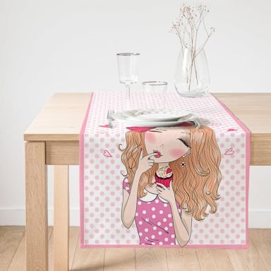 Realhomes Fashion Girl Dijital Baskılı Modern Özel Tasarım Süet Runner