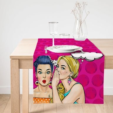 Realhomes Fashion Girl Dijital Baskılı Modern Özel Tasarım Süet Runner