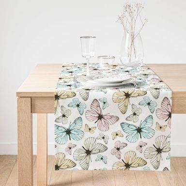 RealHomes Modern Kelebek Desenli Süet Runner