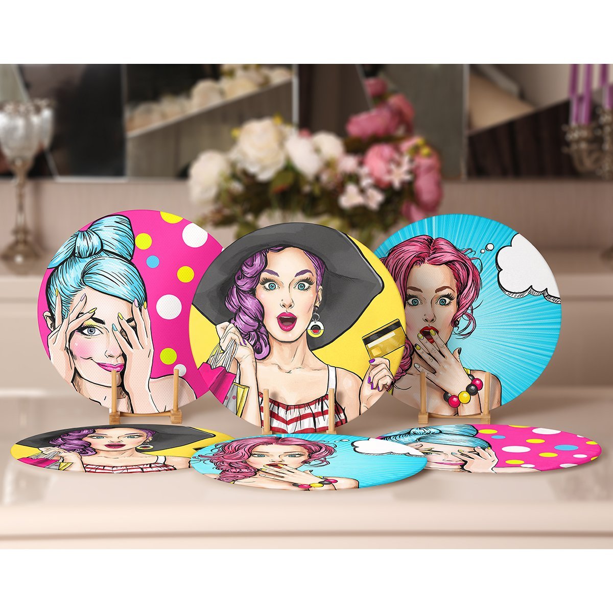 Supla6li-Set464-6li-Ozel-Tasarim-Pop-Art-Kiz-Desenli-Servis-Altligi-Supla-1