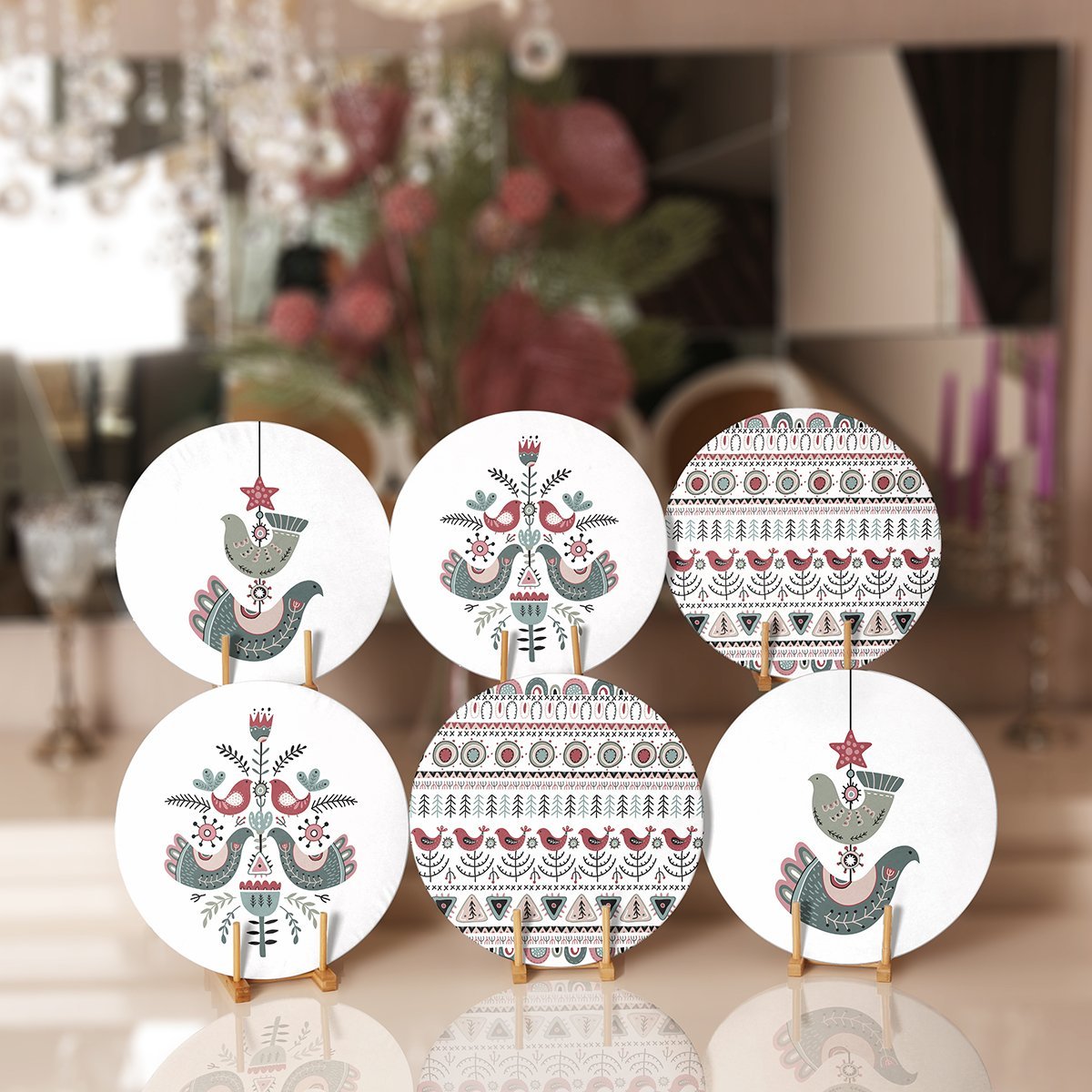 Supla6li-Set492-6li-Beyaz-Zeminde-Etnik-Iskandinav-Tasarimli-Servis-Altligi-Supla