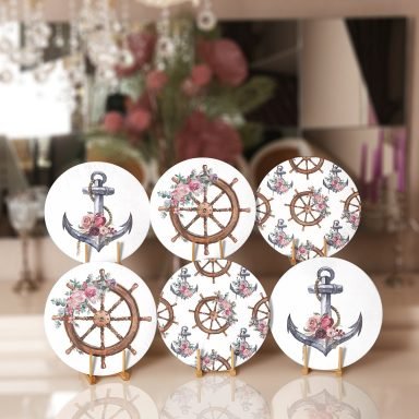 6'lı Çapa & Dümen Özel Tasarımlı Servis Altlığı & Supla