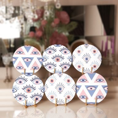 6'lı Üçüncü Göz Özel Tasarımlı Servis Altlığı & Supla