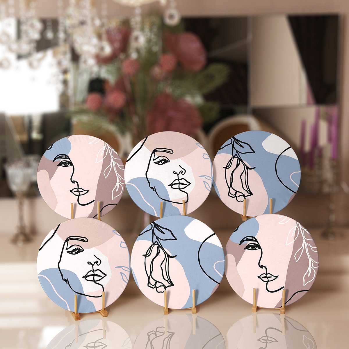 Supla6li-Set83-6li-Pastel-Renkli-Onedraw-Ozel-Tasarimli-Servis-Altligi-Supla