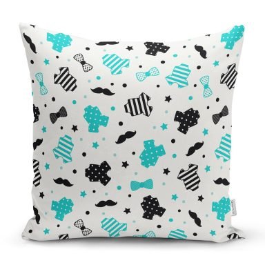 Bebek Kıyafetleri Desenli Dijital Baskılı Özel Tasarım Modern Yastık Kırlent Kılıfı