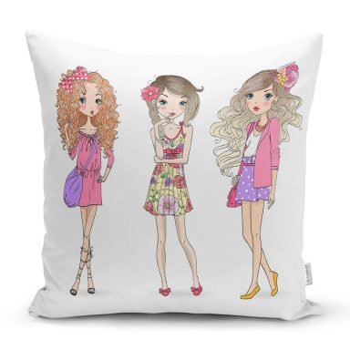 Best Friends Özel Tasarımlı Modern Yastık Kırlent Kılıfı