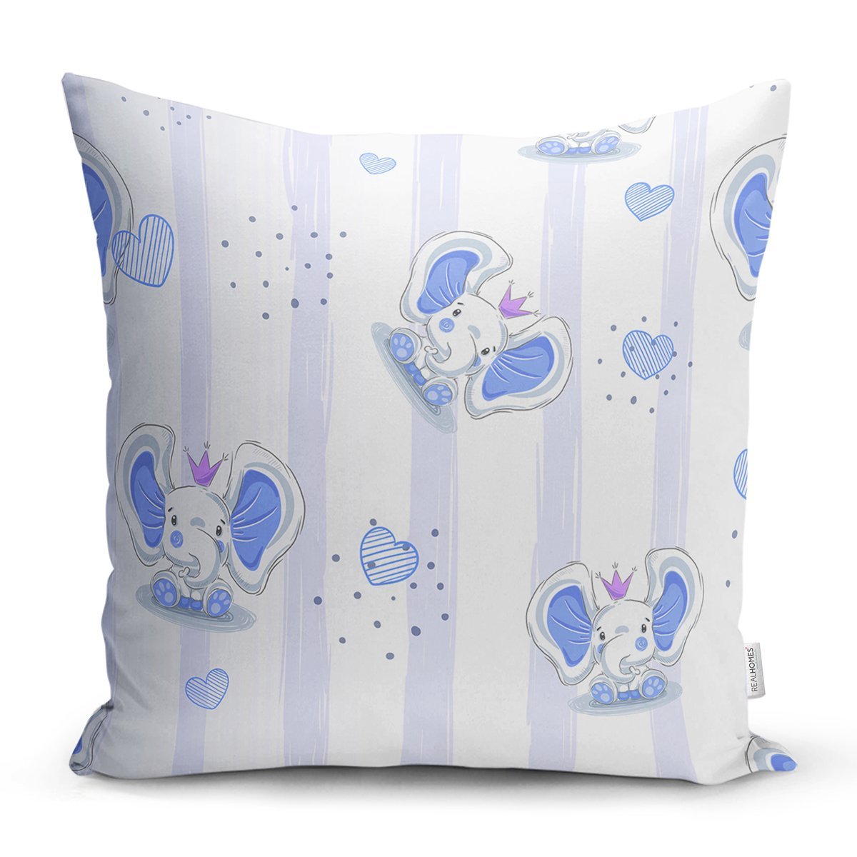 Rh-K4818-Realhomes-Mavi-Sevimli-Fil-Temali-Modern-Yastik-Kirlent-Kilifi