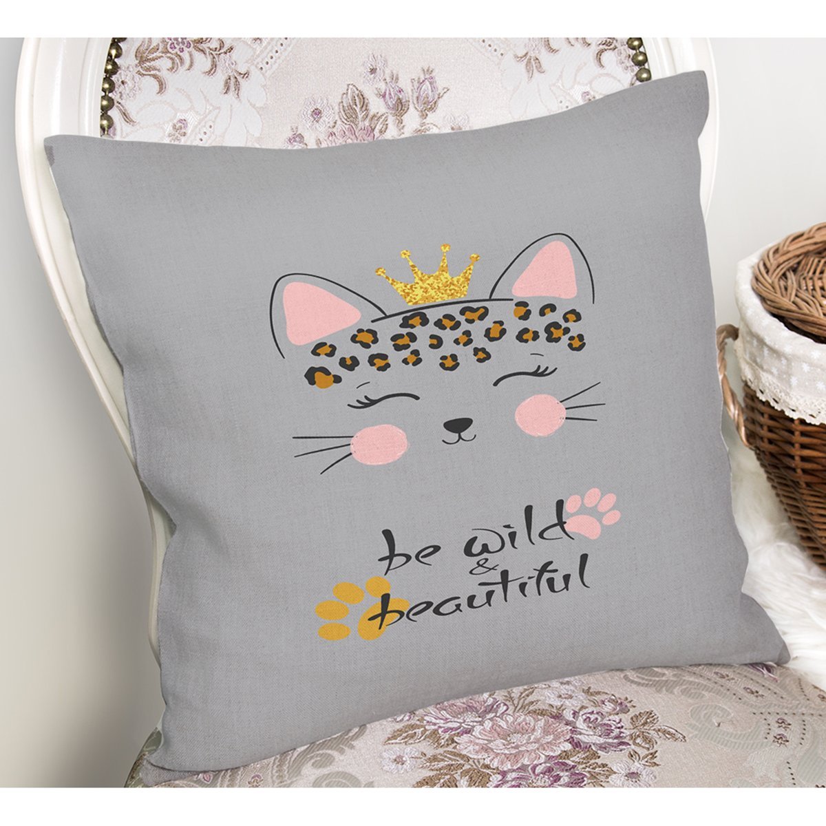 Rh-K4820-Realhomes-Gri-Zeminde-Be-Wild-Beautiful-Temali-Modern-Yastik-Kirlent-Kilifi-1