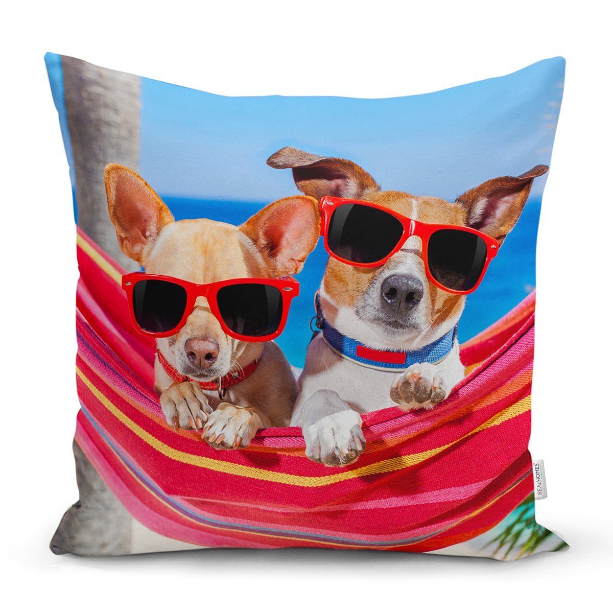 Rh-K5629-Hamaktaki-Kopekler-Motifli-Modern-Yastik-Kirlent-Kilifi