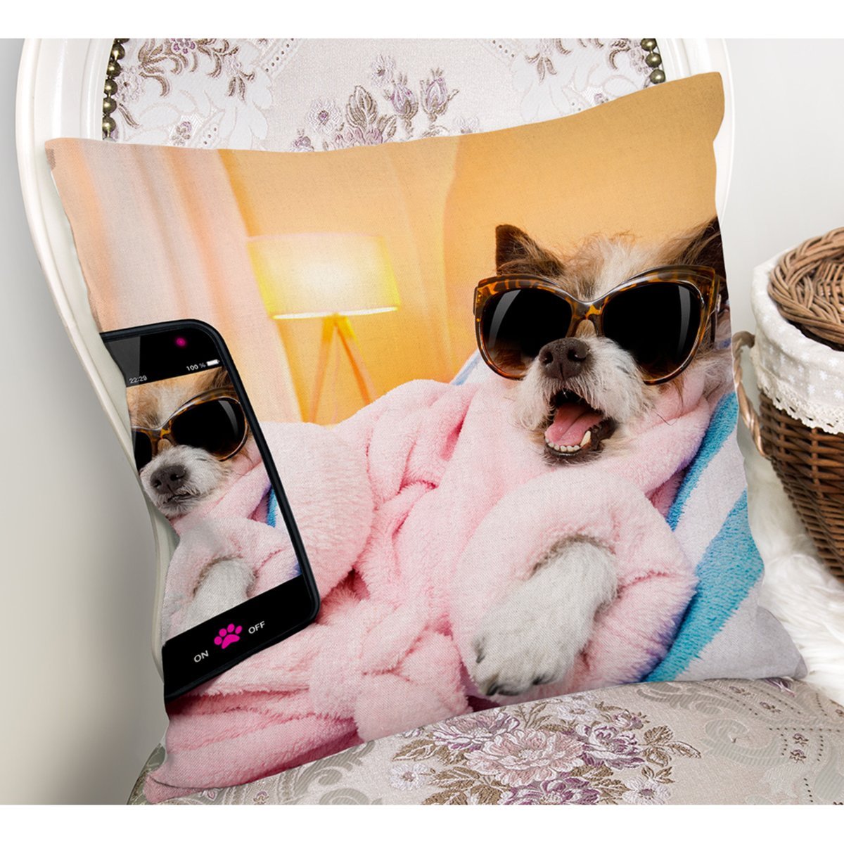 Rh-K5680-Selfie-Cekinen-Kopek-Modern-Yastik-Kirlent-Kilifi-1