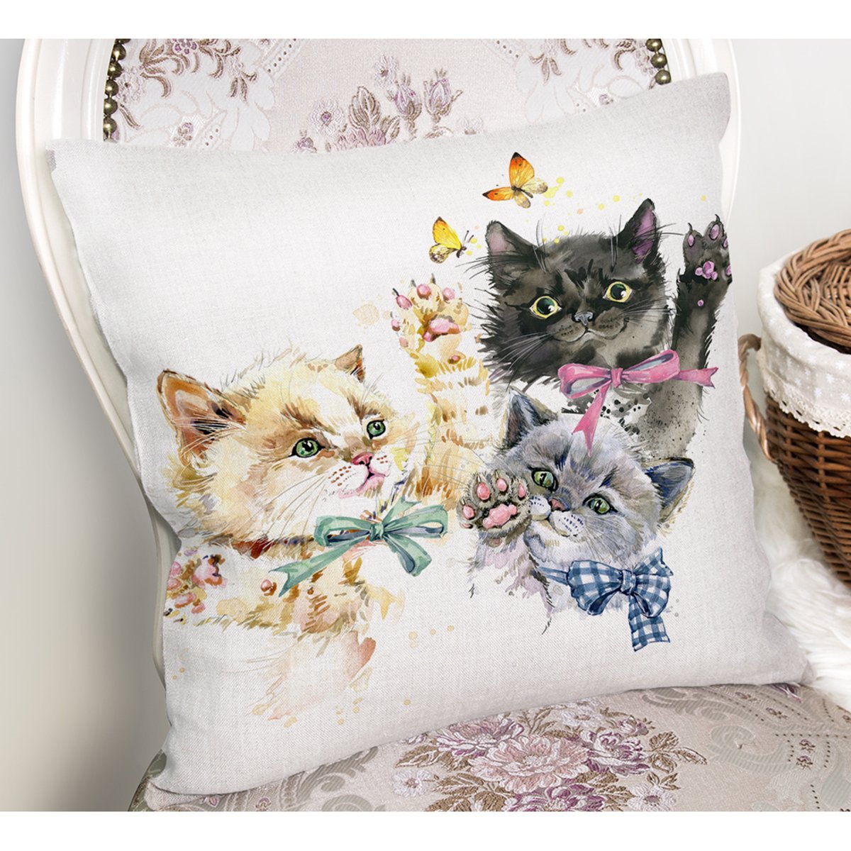 Rh-K5701-Sevimli-Kedicikler-Motifli-Modern-Yastik-Kirlent-Kilifi-1