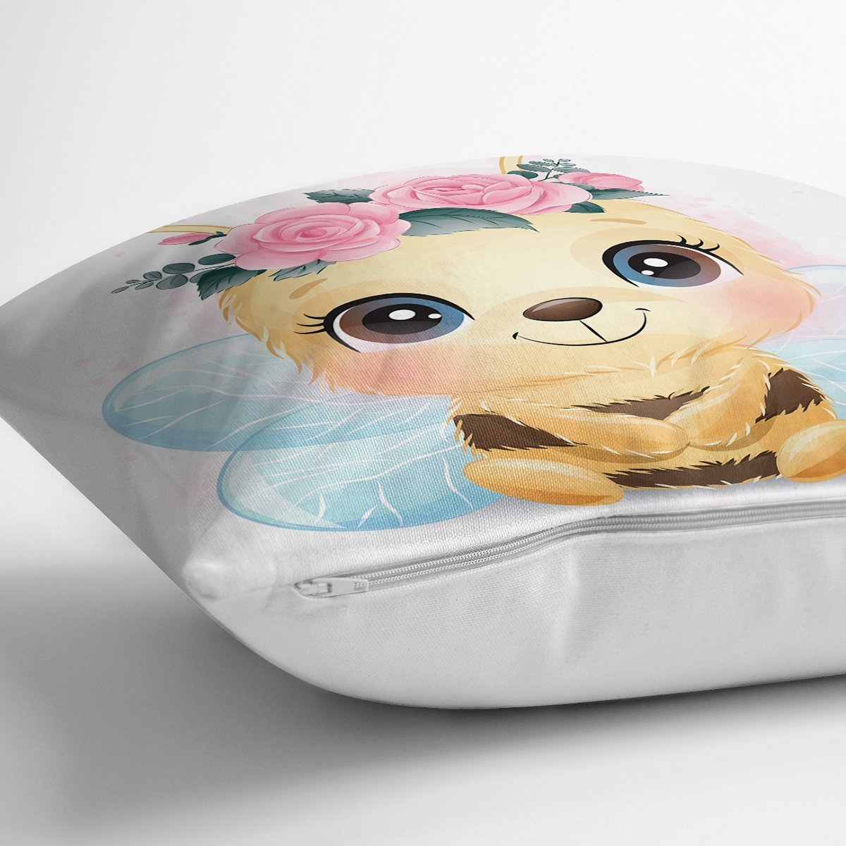 Rh-K6624-Sevimli-Ari-Cocuk-Odasi-Dijital-Baskili-Dekoratif-Yastik-Kirlent-Kilifi-2