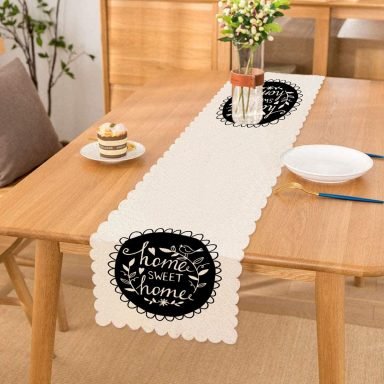 Home Sweet Home Tasarımlı Dekoratif Runner