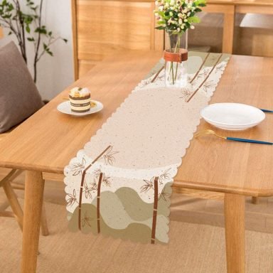 Realhomes Natura Boho Doğa Tasarımlı Dijital Baskılı Modern Runner