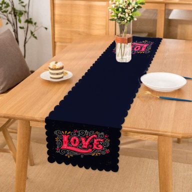 Renkli Love Baskılı Dijital Baskılı Modern Runner