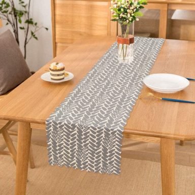 Geometrik Desenli Dijital Baskılı Modern Runner