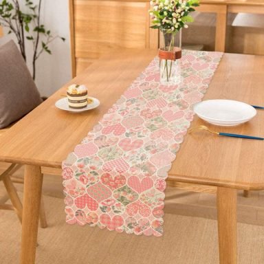 Kalpli Ogea Desenli Dekoratif Runner