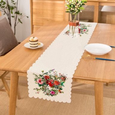 Demet Çiçek Dijital Baskılı Runner
