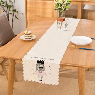 Je Noudrais Etre Une Princesse Baskılı Dekoratif Runner