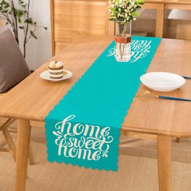 Home Sweet Home Dijital Baskılı Dekoratif Runner
