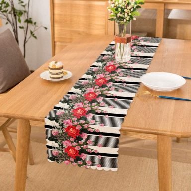 Notalar Temalı Dijital Baskılı Runner