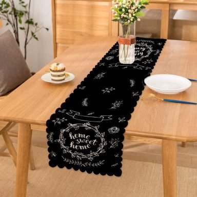 Home Sweet Home Dijital Baskılı Dekoratif Runner
