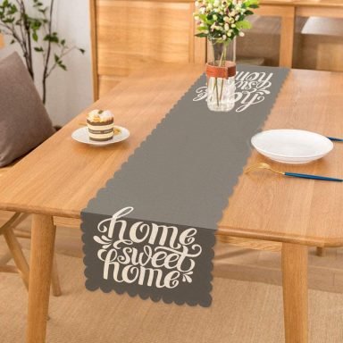 Home Sweet Home Dijital Baskılı Dekoratif Runner