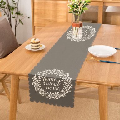 Home Sweet Home Dijital Baskılı Dekoratif Runner