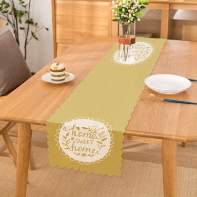 Home Sweet Home Dijital Baskılı Dekoratif Runner