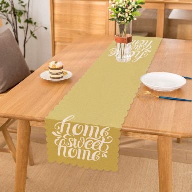 Home Sweet Home Dijital Baskılı Dekoratif Runner