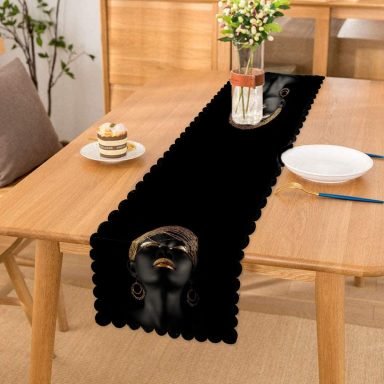Siyahi Kadın Özel Tasarımlı Modern Dekoratif Özel Tasarım Runner