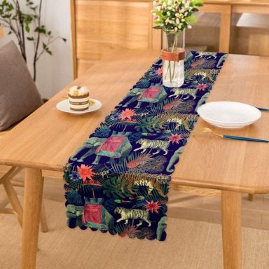 RealHomes Özel Tasarımlı Dijital Baskılı Dekoratif Runner