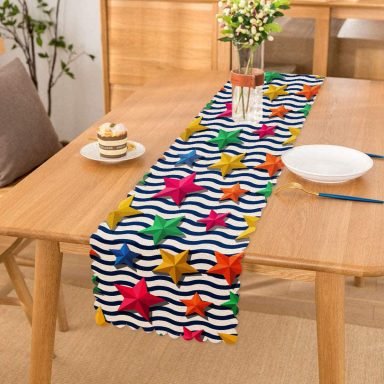 Zigzag 3D Yıldız Desenli Özel Tasarım Runner