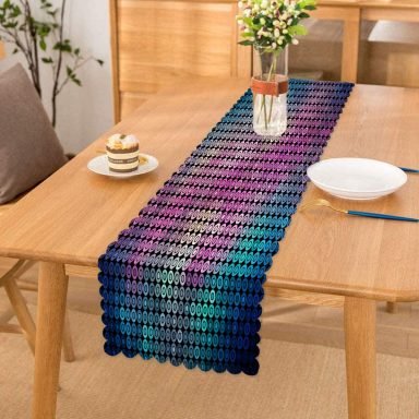 Realhomes Mozaik Desen Dijital Baskılı Modern Runner