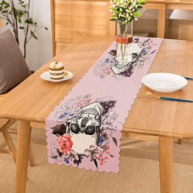 Realhomes Etnik Kurukafa Motifli Dijital Baskılı Modern Runner