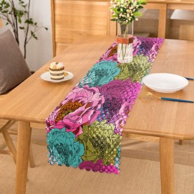 Realhomes Multı Color Özel Tasarım Dijital Baskılı Modern Runner