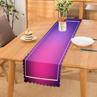 Realhomes Ebru Desenli Dijital Baskılı Modern Runner