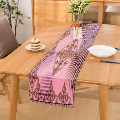 Modern Sanat Tasarımlı Dijital Baskılı Runner