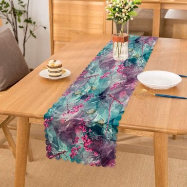 Modern Sanat Tasarımlı Dijital Baskılı Runner