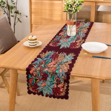 Modern Gül Sanatı Tasarımlı Dijital Baskılı Rayon